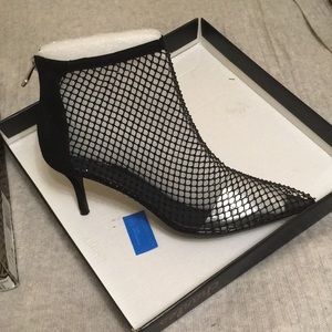 Вlack  Rhinestone booties.